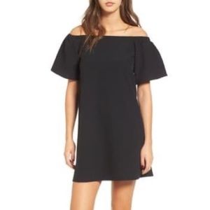 Nordstrom BP Black Off the Shoulder Dress Sz Small